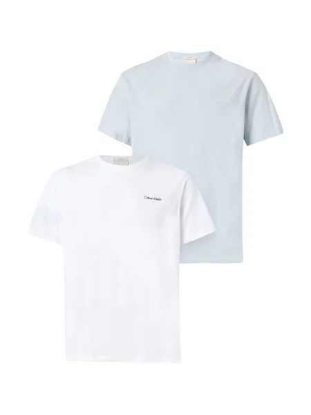 Calvin Klein Tricou albastru deschis alb