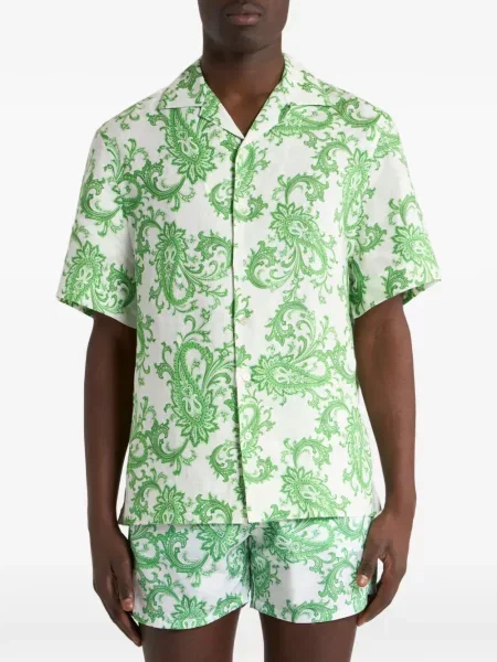 Риза Etro с пейсли десен бяло