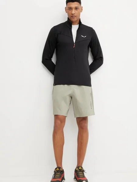 Salewa bluza outdoorowa Puez Cammino gładka czarny
