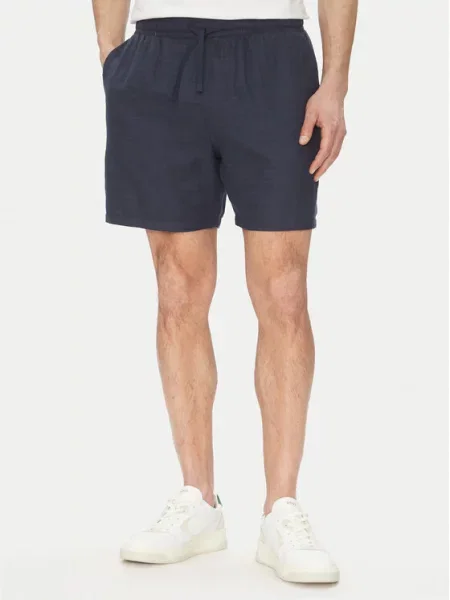 BOSS Šortky z materiálu Tmavomodrá