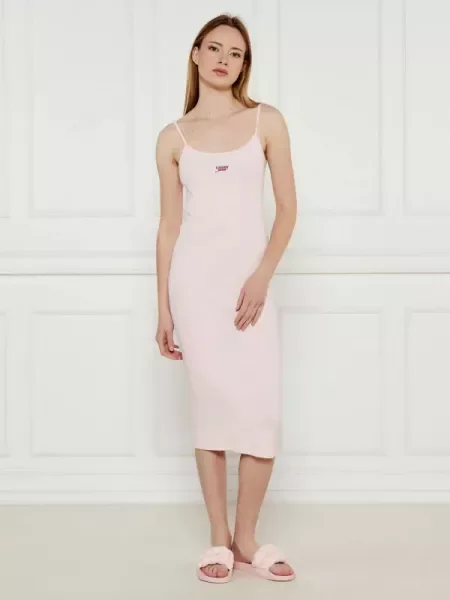 Tommy Jeans Rochie SCRIPT roz