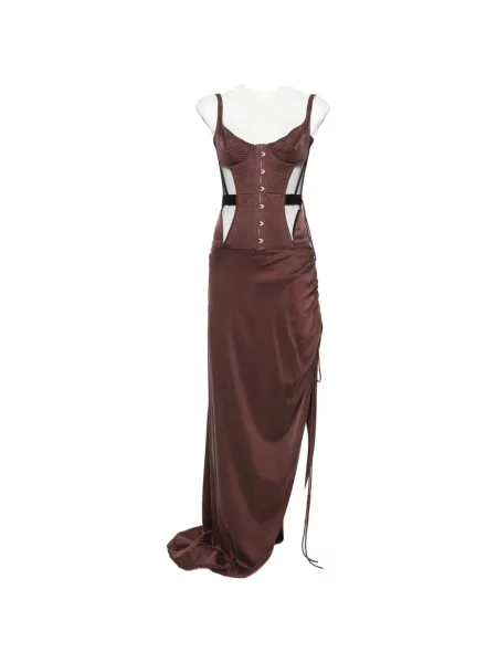 Matlasat rochie maxi Maria Lucia Hohan maro