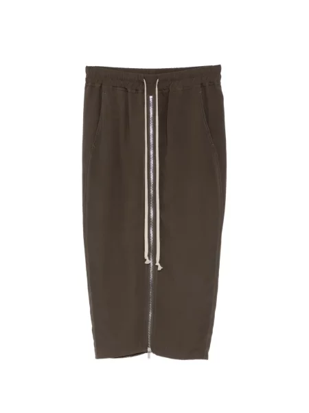 Μίντι φούστα Rick Owens καφέ
