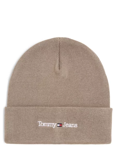 Tommy Jeans Czapka Mężczyźni beżowy|szary ONE SIZE beżowa