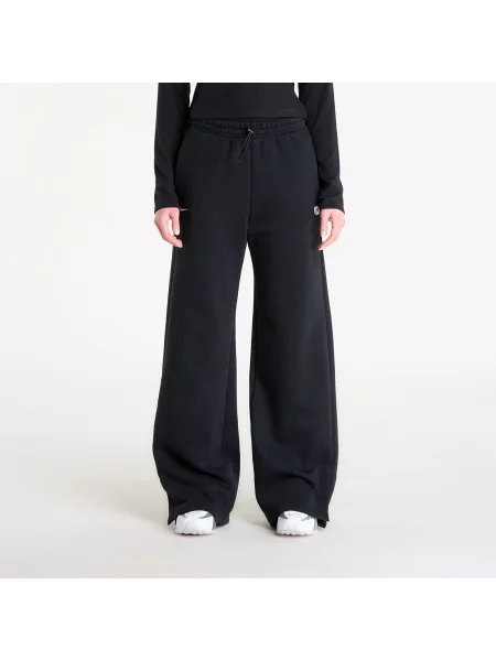 Spodnie Nike z wysoką talią polarowe czarne