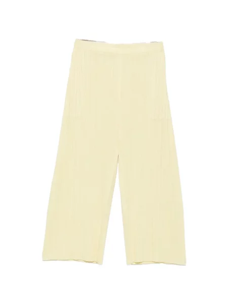 Pantaloni Pleats Please Issey Miyake galben