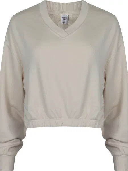 Pulover Reebok s kapuco bež