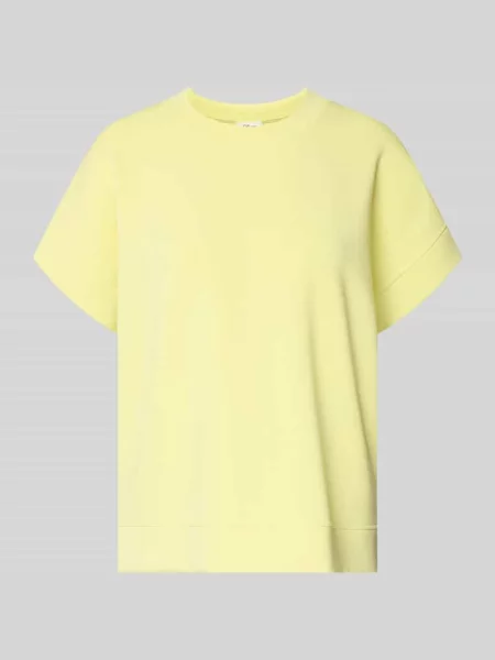T-shirt o kroju relaxed fit z mieszanki modalu S.oliver Red Label żółta