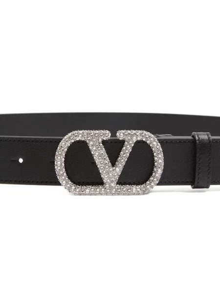 Curea Valentino Garavani de cristal negru