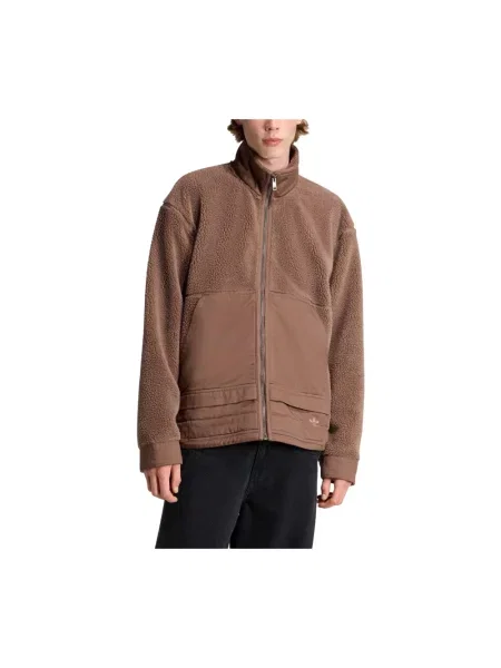 Kardigan Adidas Originals brązowy