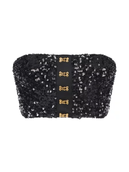 Top Elisabetta Franchi czarny