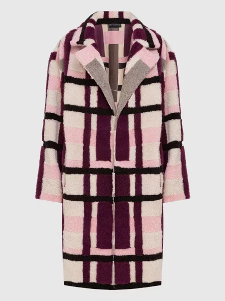 Пальто Dennis Basso фіолетове