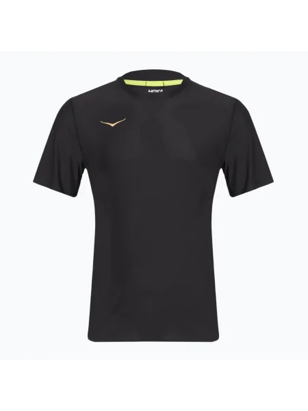 Мъжка тениска за бягане HOKA Airolite black/gold черно
