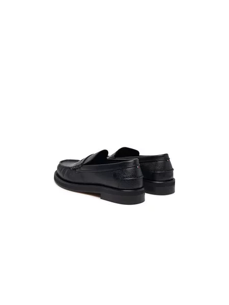 Mokasini Tommy Hilfiger Premium Scotch Grain Loafer črna