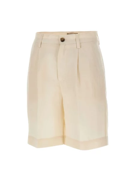 Lniane szorty Woolrich białe