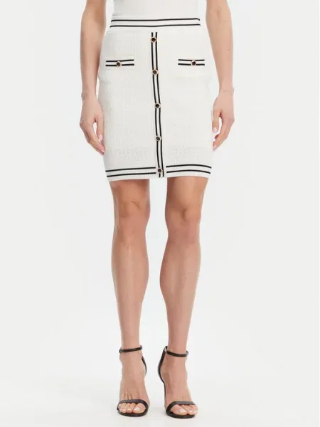 Fracomina Fustă tip creion Écru