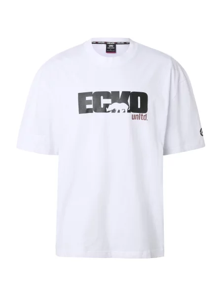 Ecko Unlimited Póló barna / fekete fehér