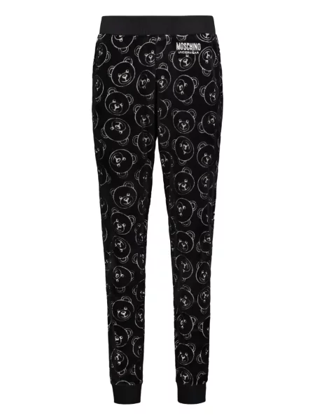 Pantaloni Moschino cu imagine negru