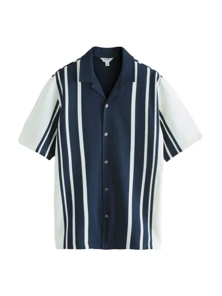 Next Košile modrá bílá