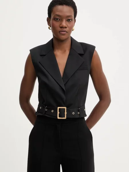 Telovnik z dodatkom volne Karl Lagerfeld črna