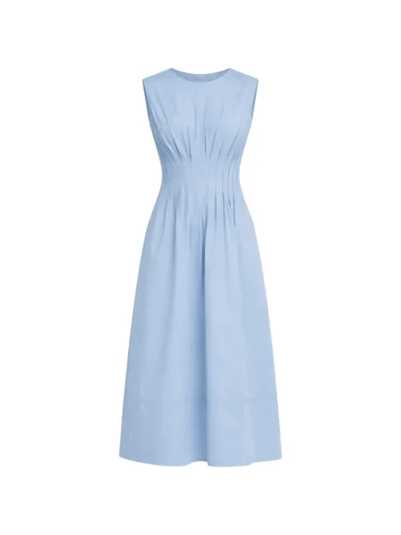 Rochie midi Semicouture până la genunchi de costum albastru