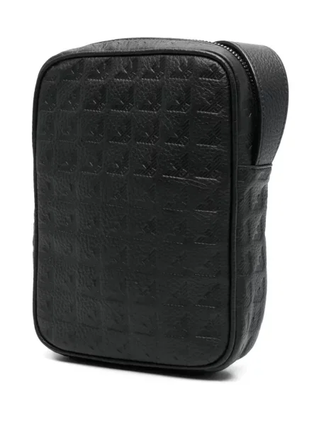 Geantă Emporio Armani cu autograf negru