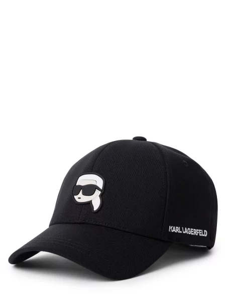 Czapka z daszkiem Karl Lagerfeld czarna