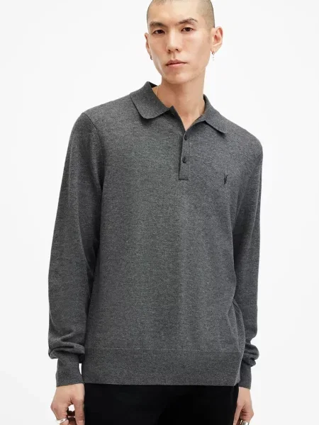 AllSaints pulover de lana KILBURN barbati light gri