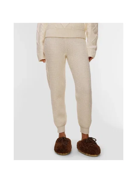 Pantaloni sport Perfect Moment de lână alb