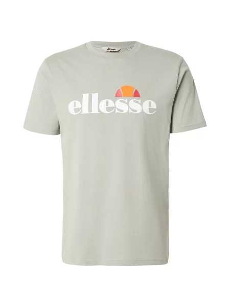 ELLESSE Tricou Prado 2 verde pastel / portocaliu / roși aprins alb