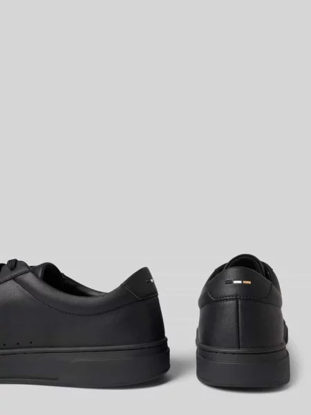Sneakersy niskie z naturalnej skóry bydlęcej model ‘KIERAN’ Boss czarne