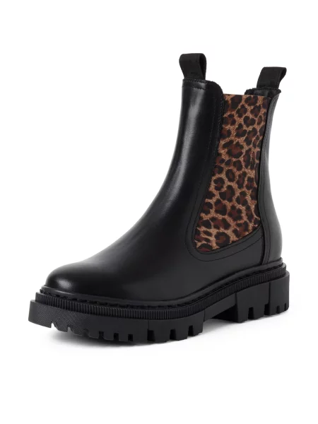 Tamaris Ghete chelsea maro / brocart negru