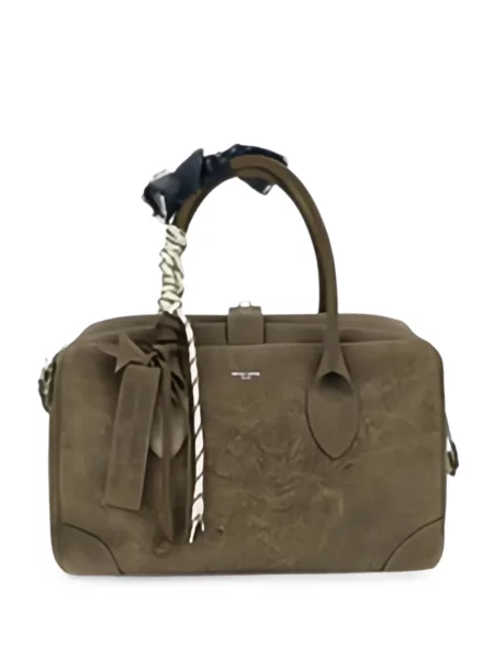 Geantă de călătorie Golden Goose cu model floral maro