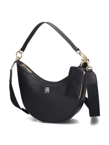 Tommy Hilfiger kabelka Hobo modrá