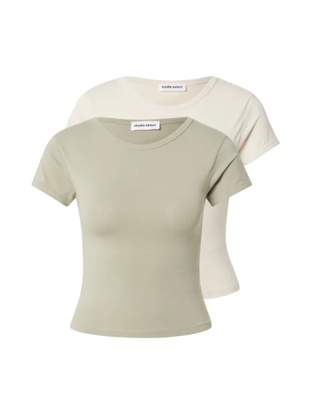 STUDIO SELECT Tricou Inga / verde deschis bej