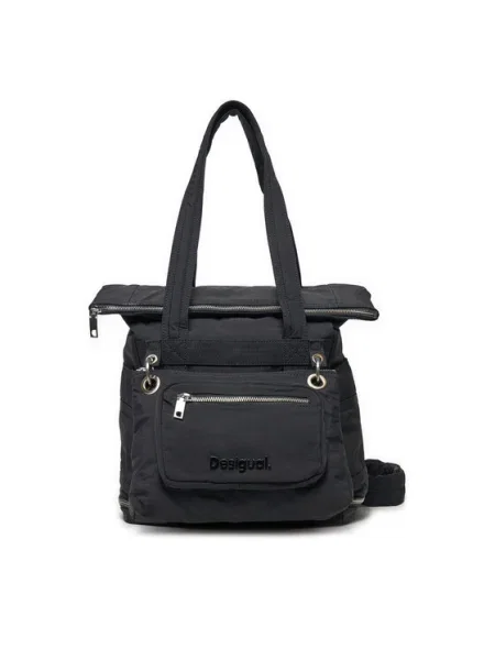 Раница Desigual BASIC MODULAR VOYAGE голям с изчистен дизайн черно