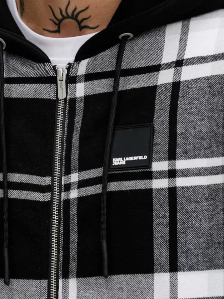 Джинсовая куртка Karl Lagerfeld Jeans серая
