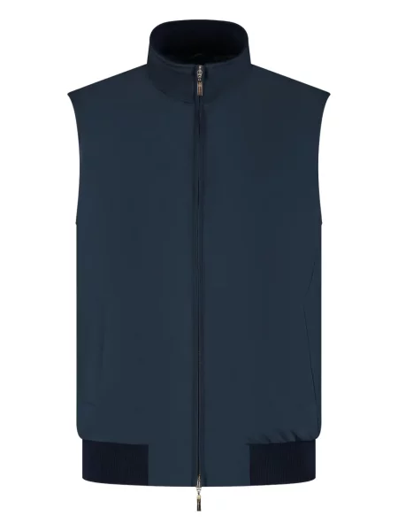 Vestă Doriani Cashmere din cașmir albastru