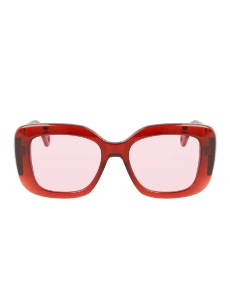 Okulary przeciwsłoneczne Lanvin czerwone