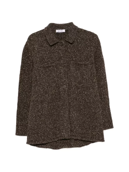 Cardigan Ely Ely tricotate maro