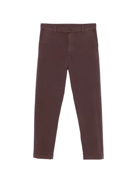 Pantaloni Canali din țesătură twill violet