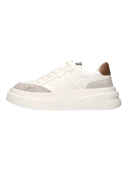 Sneakersy Ash zamszowe z logo białe