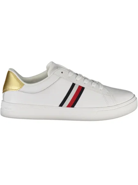 Tommy Hilfiger De piele sneakers alb