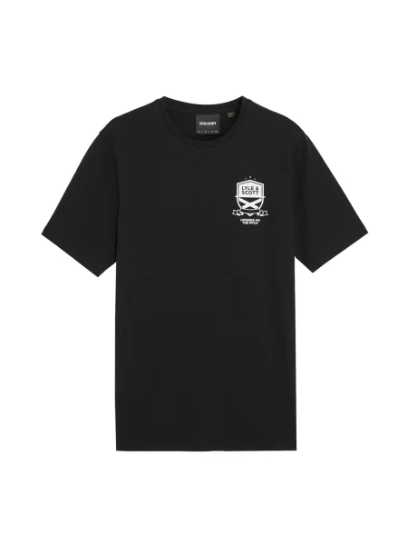 Lyle & Scott Tricou Legends On The Pitch negru alb