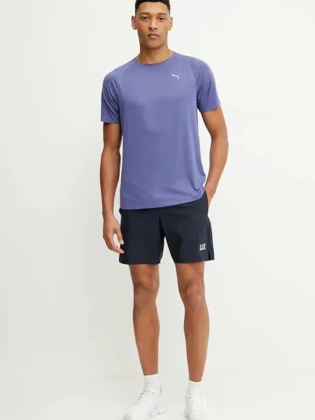 Футболка Puma однотонна фіолетовий