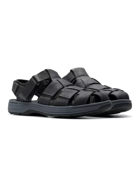 Sandały Clarks skórzane czarne