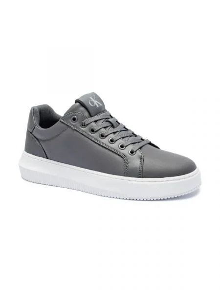 Calvin Klein Jeans De piele sneakers CHUNKY gri