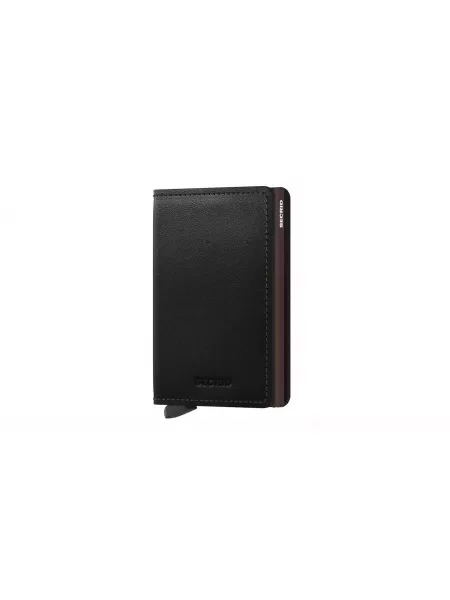 Secrid portfel skórzany Slimwallet Origina SO.BLACK.BROWN czarny