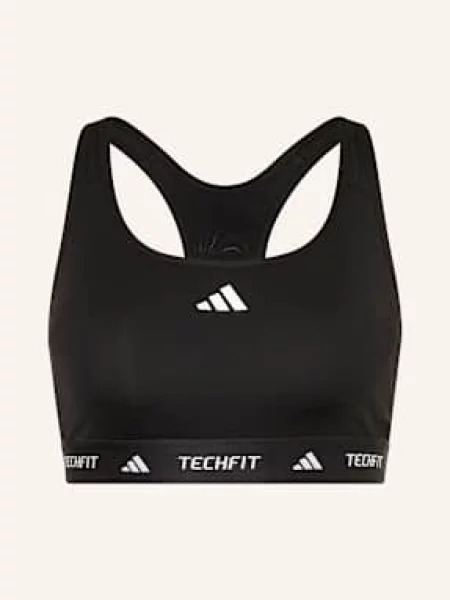 Adidas Biustonosz Sportowy Techfit schwarz czarny