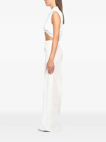 Pantaloni Off-white alb